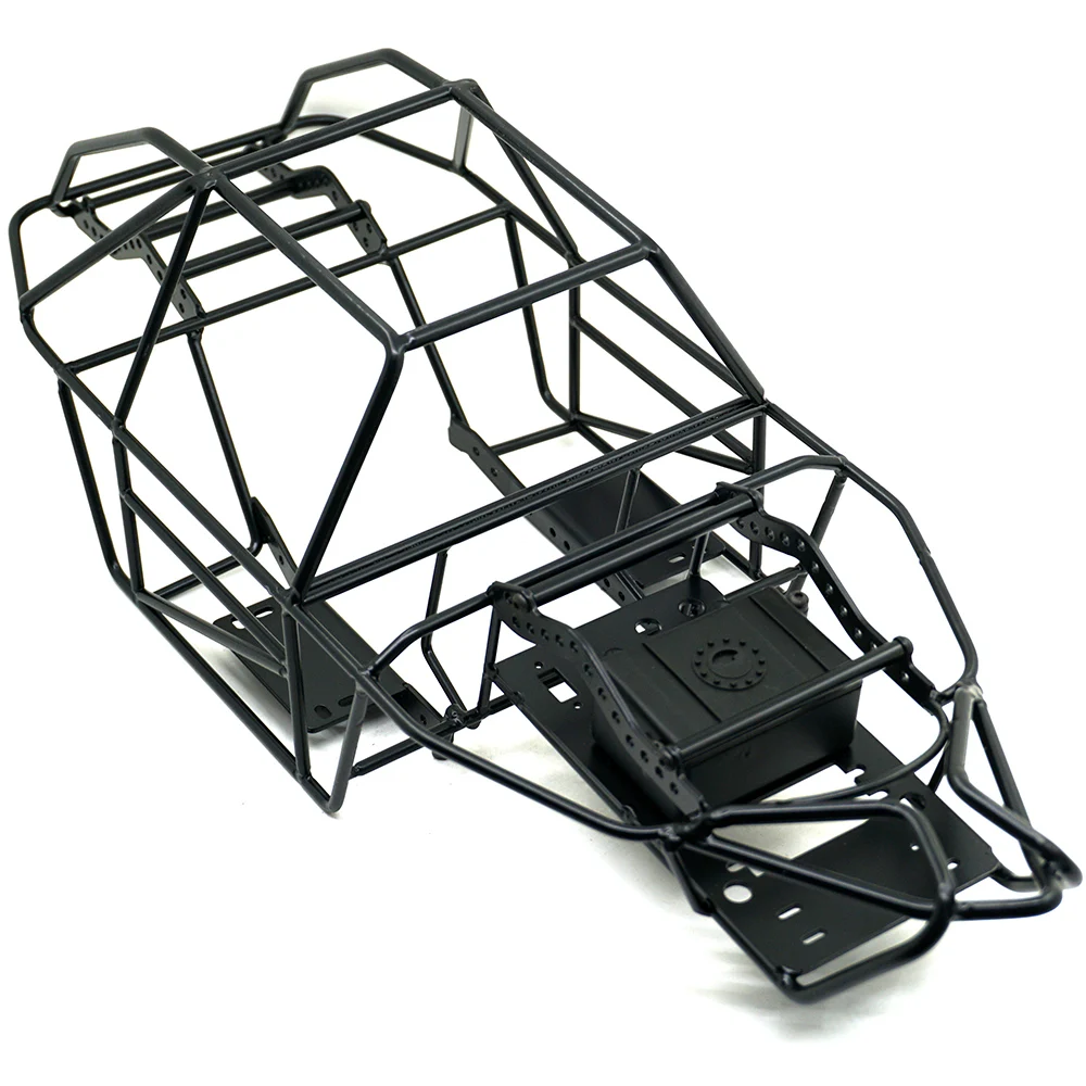 Black Metal Roll Cage Chassis Frame RC Car Body Truck Shell Cover for 1