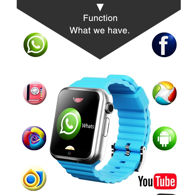 Children Tracker 3G Smart Watches Wifi GPS LBS Location SD memory card WhatsApp facebook play Music tracking child clock V5W/V7W