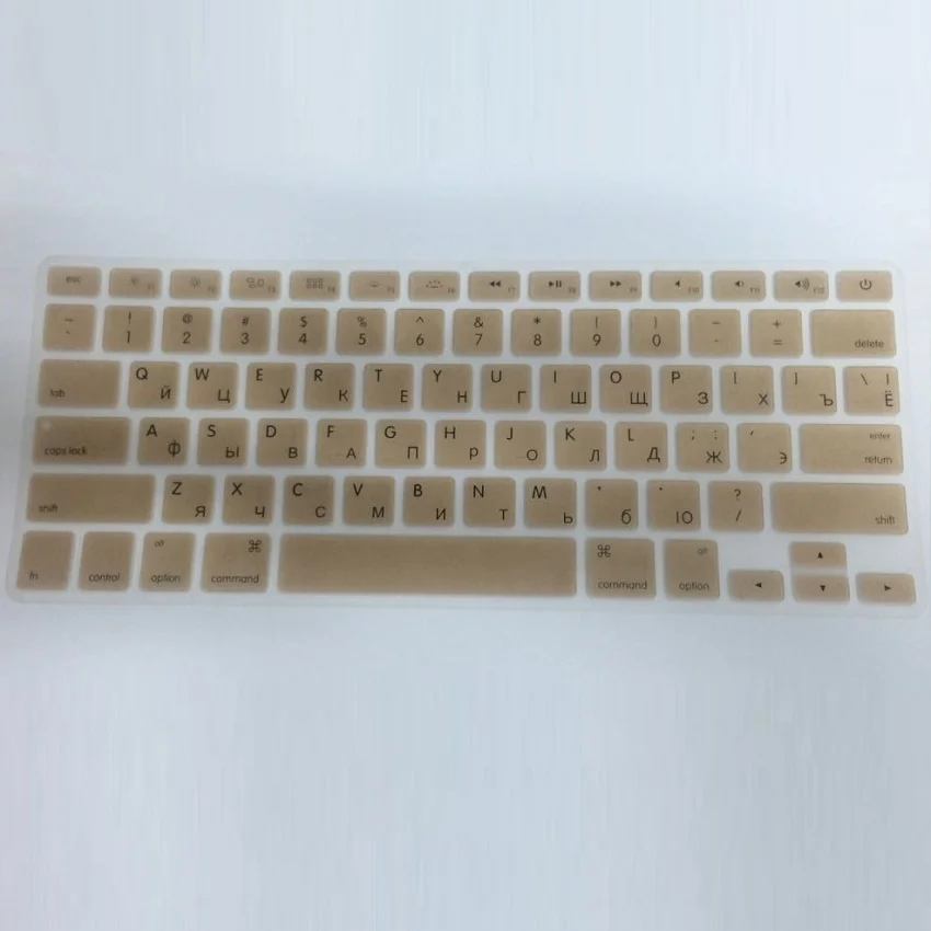 Защитная силиконовая для компьютерной клавиатуры Macbook Air Pro Retina 13 15 русская версия