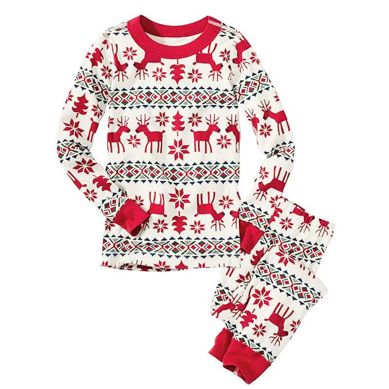 Christmas Reindeer Xmas Kids Adults Family Matching Pajamas Set Baby