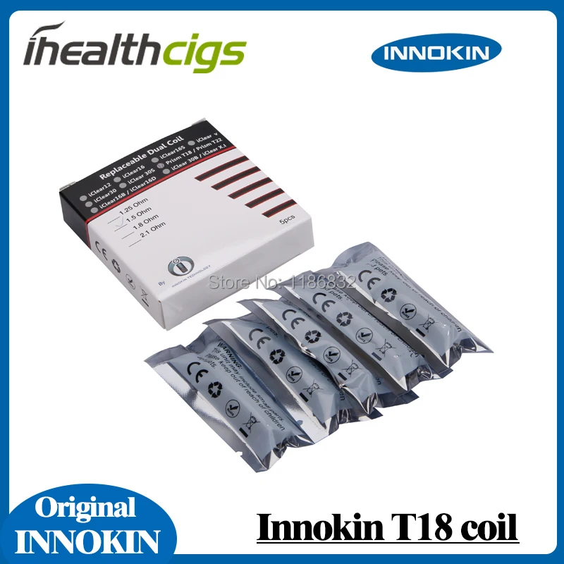 

100% original Innokin Endura T18 Coils 1.5ohm Prism T18 Replacemeng Coil Heads For Endura T18 Kit