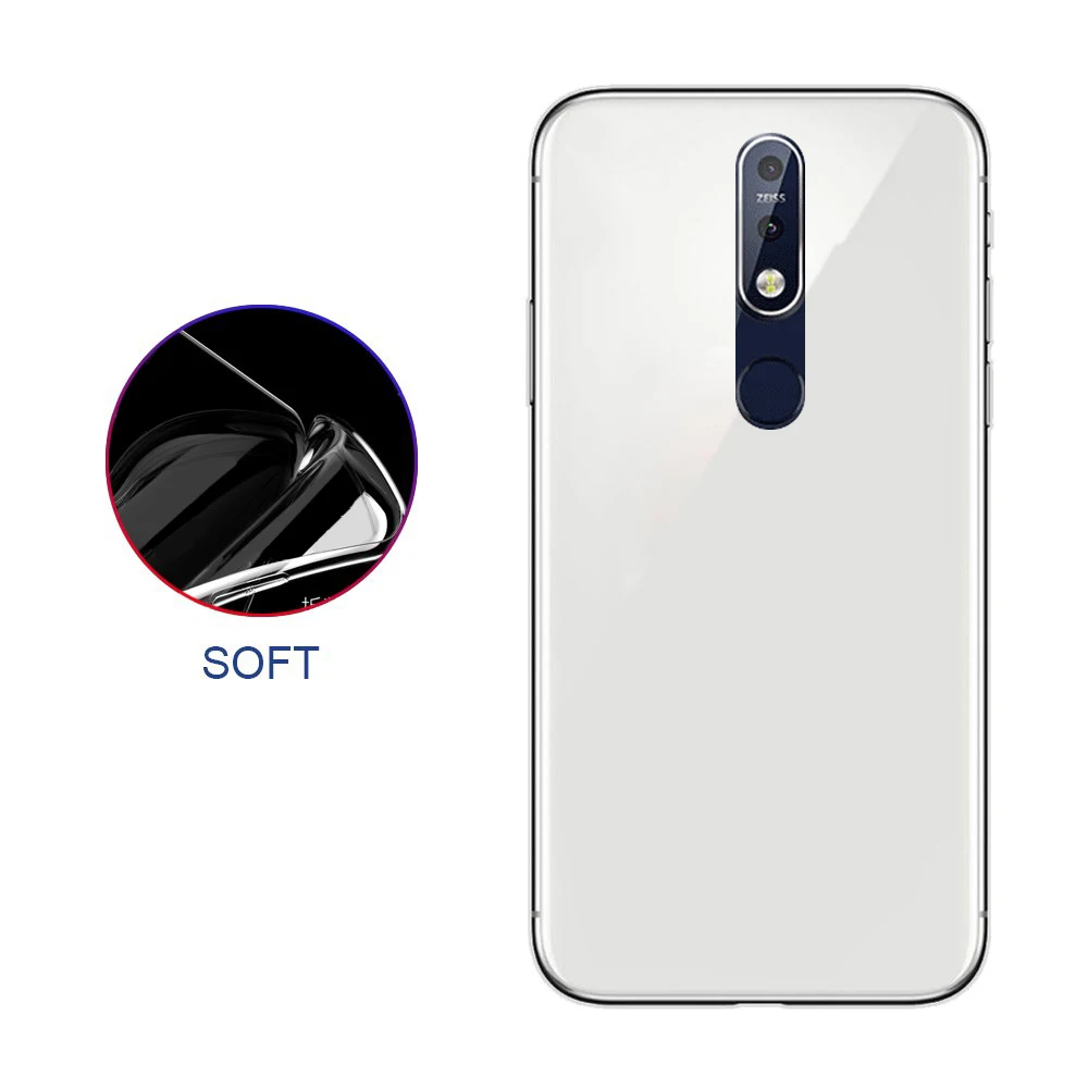 Ультратонкий Прозрачный чехол для Nokia 3 1 PLUS прозрачный мягкий из ТПУ