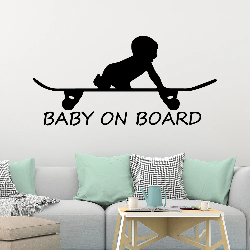 

Diy Sliding Baby board Vinyl Kitchen Wall Stickers Wallpaper For Kids Rooms Diy Home Decoration removable Children stickers