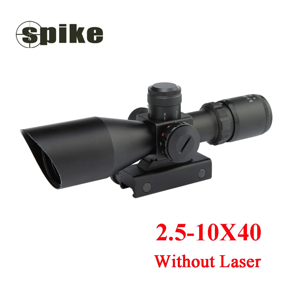 

2017 hot sale Hight quality and high definition Spike 2.5-10X hunting optic sight without laser for ar 15 shotgun accessoires