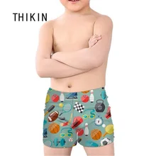 THIKIN Дети Мальчики Купальники Мультфильм Basktball футбол шаблон летом плавать ming одежда для детей для купания и плавания плавки