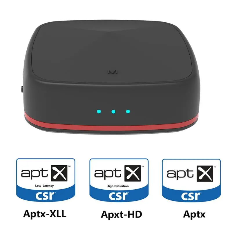 Bluetooth 5,0 CSR8675 передатчик приемник aptX HD/LL мини беспроводной аудио адаптер 3,5 мм AUX/SPDIF/RCA для ТВ автомобиля динамик