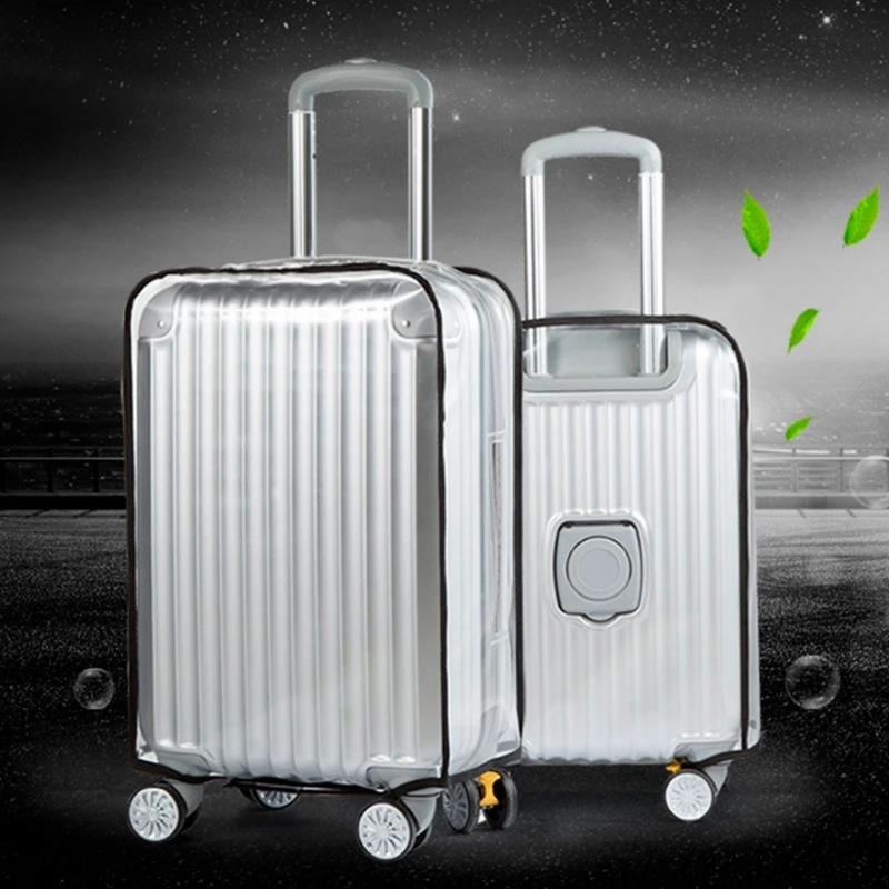 1PC Luggage Suitcase PVC Cover Rain Protective Travel Waterproof