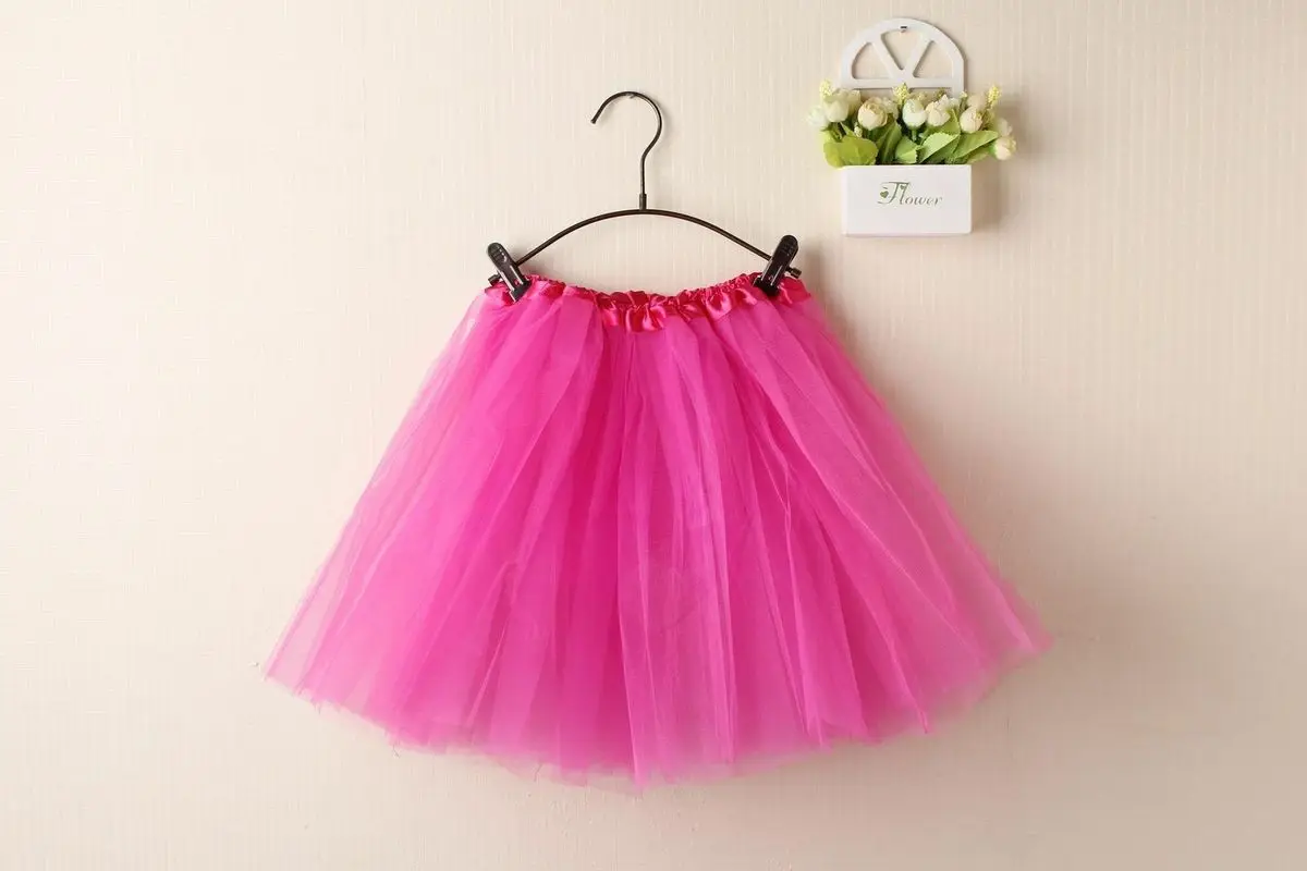 Adult/Women Tulle Dancewear Tutu Ballet Pettiskirt Princess Party Skirt - Цвет: rose Red