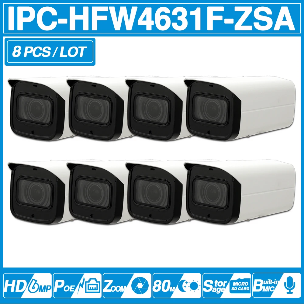 DH IPC HFW4631F ZSA ZAS 6MP IP Камера 5X с переменным фокусным расстоянием 60 м ИК слот для карт
