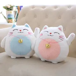 Милые мини Lucky Cat плюшевые набивные игрушка, креативный Кот бамбуковый уголь автомобиль декоративные куклы, детские игрушки детские подарки