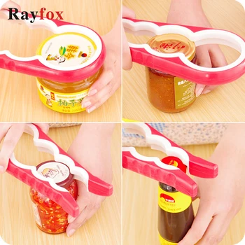 

4 in 1 Bottle Opener Handy Anti-slip Can Lid Screw Opener Twist Beer Bottle Jar Can Opener Wrench Kitchen Gadgets Accessories