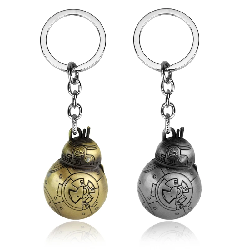 

MQCHUN Star Wars Keychain Robot BB-8 BB8 Key Metal Chain Ring Holder Round Men Gift Jewelry Chaveiro Accessories llaveros Porte