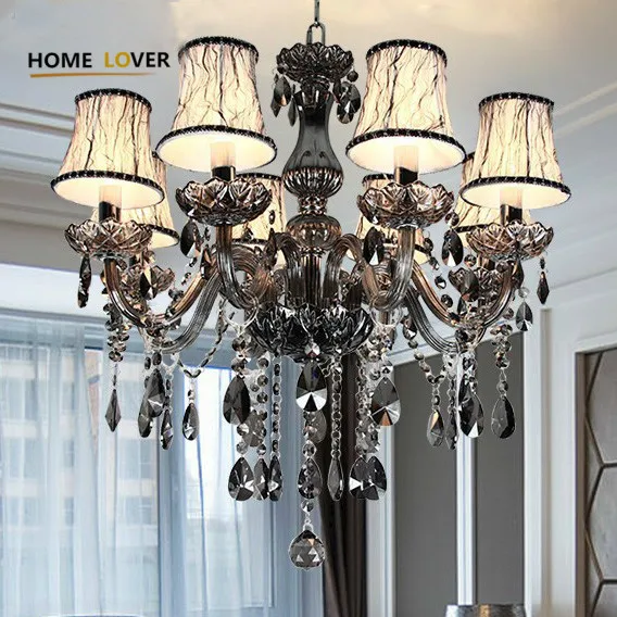  New Modern led crystal chandeliers for kitchen room Livingroom Bedroom Gray Color K9 crystal lustre - 32796967460