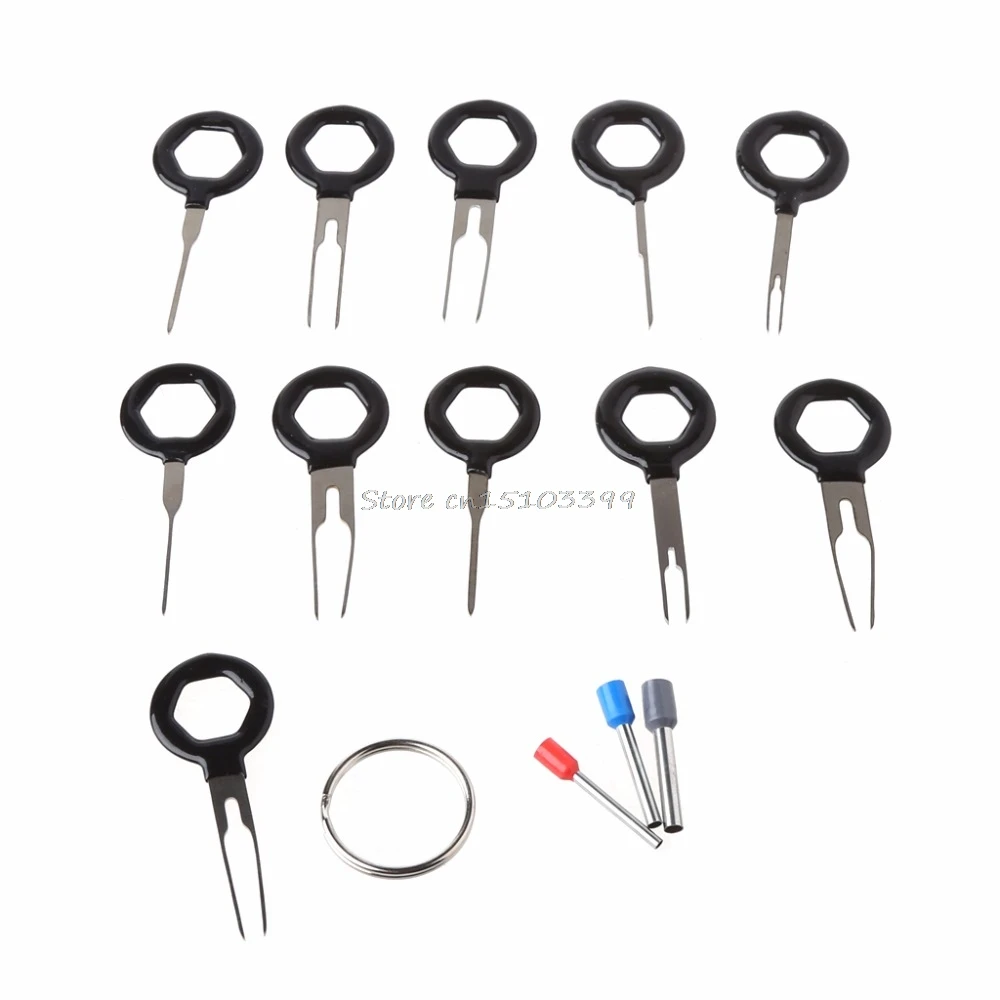 

11Pcs Auto Car Plug Circuit Board Wire Harness Terminal Extraction Pick Connector Crimp Pin Back Needle Remove Tool Set G25