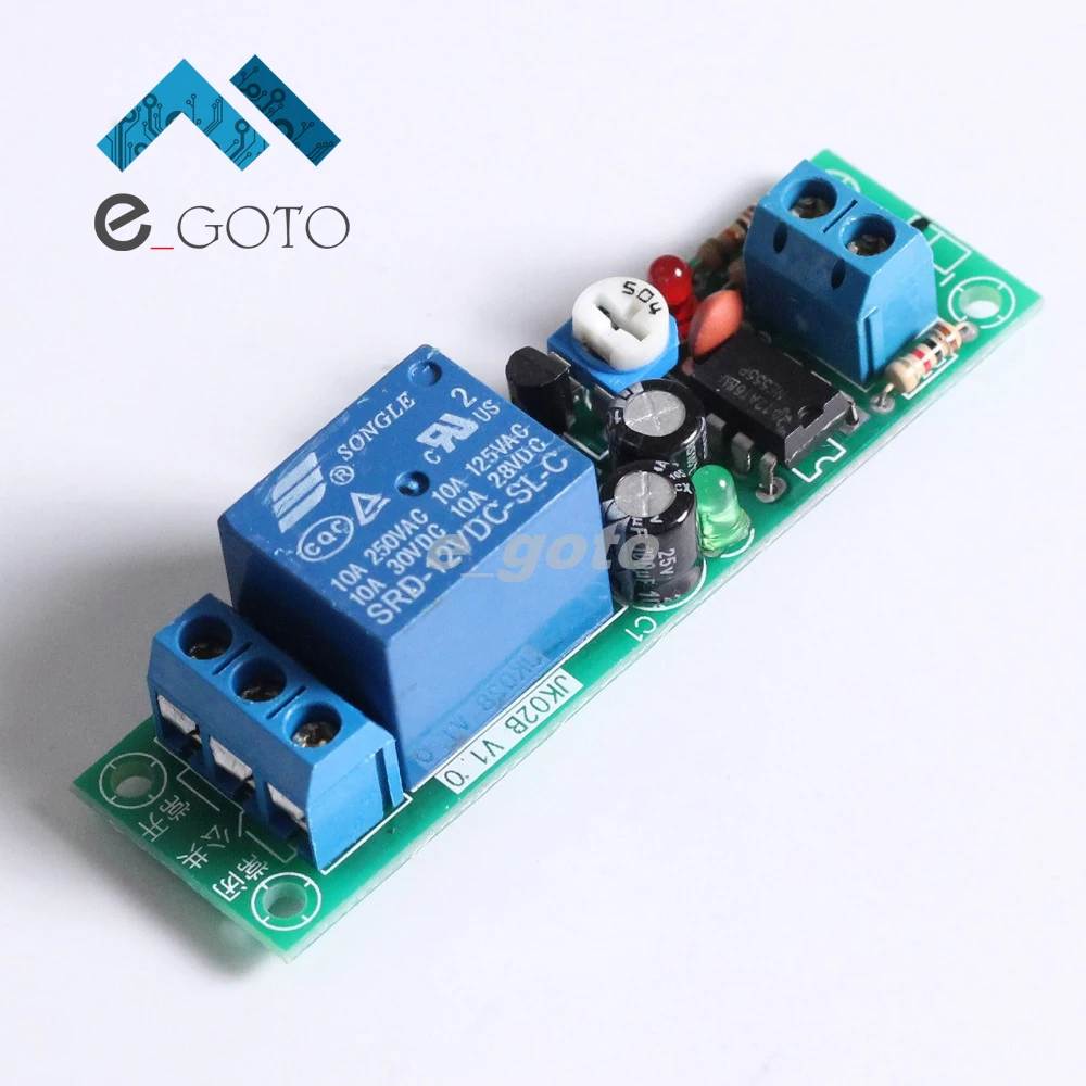 Dc 12v Delay Relay Module Timer Adjustable Switch 10a Load