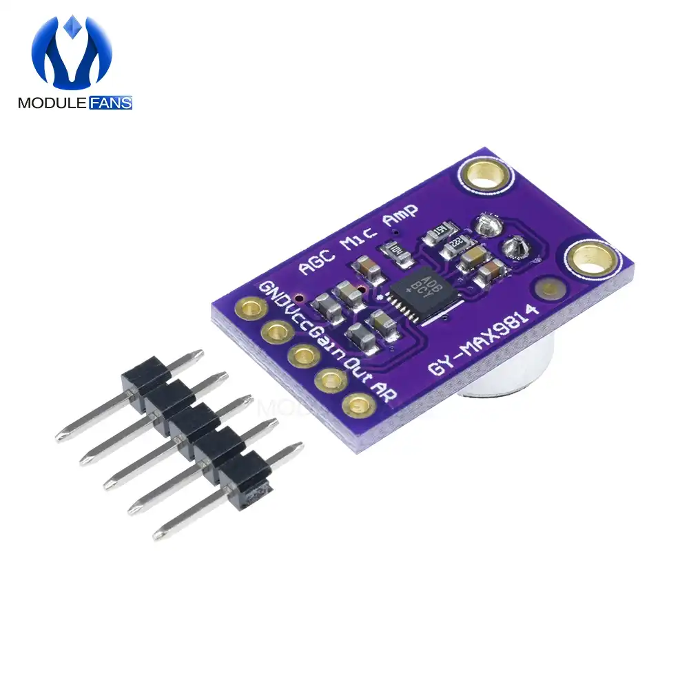 MAX9814 Microphone Amplifier Module AGC Auto Gain Control for Arduino AHS