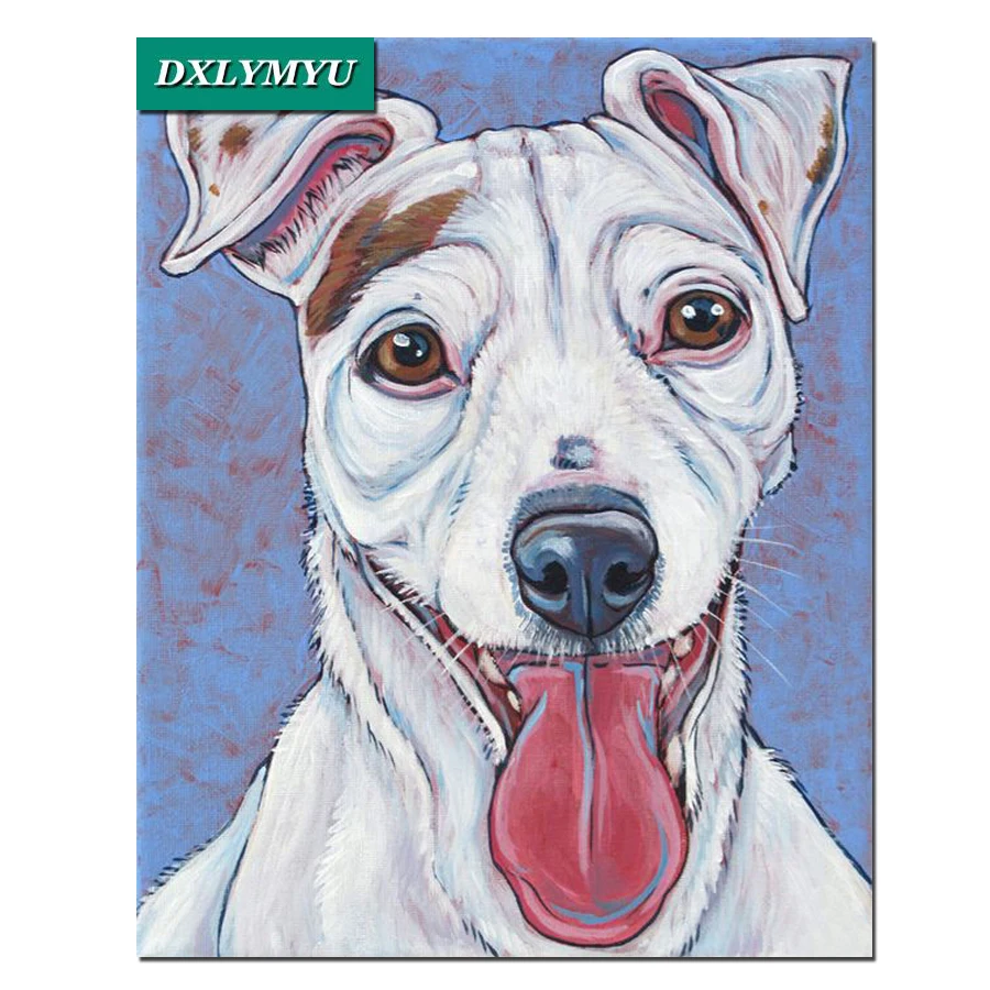 

5d Diamond embroidery mosaic making Square rhinestone Diamond Painting dog 5d diy Cross stitch Stick Craft animals picture