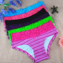 5PCS New arrival women’s lingerie sexy lace laces Cotton panties seamless panty underpants briefs underwear intimates