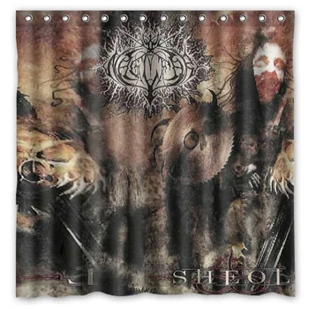 

Eluveitie Printing Waterproof Shower Curtain 100% Mildewproof Polyester Fabric Bath Curtains 72x72inch With 12 Hooks