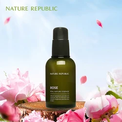 Nature Republic 50ml Real Nature Rose Essence Face Serum Moisturizing Whitening Brighten Smooth Skin Nature Republic 50ml Real Nature Rose Essence Face Serum Moisturizing Whitening Brighten Smooth Skin