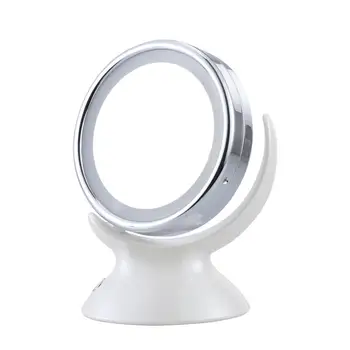 

Adjustable 5X Magnification Lighted LED Makeup Mirror Bathroom Vanity Mirror 360 Degree Swivel Double-sided Table Top Mirror