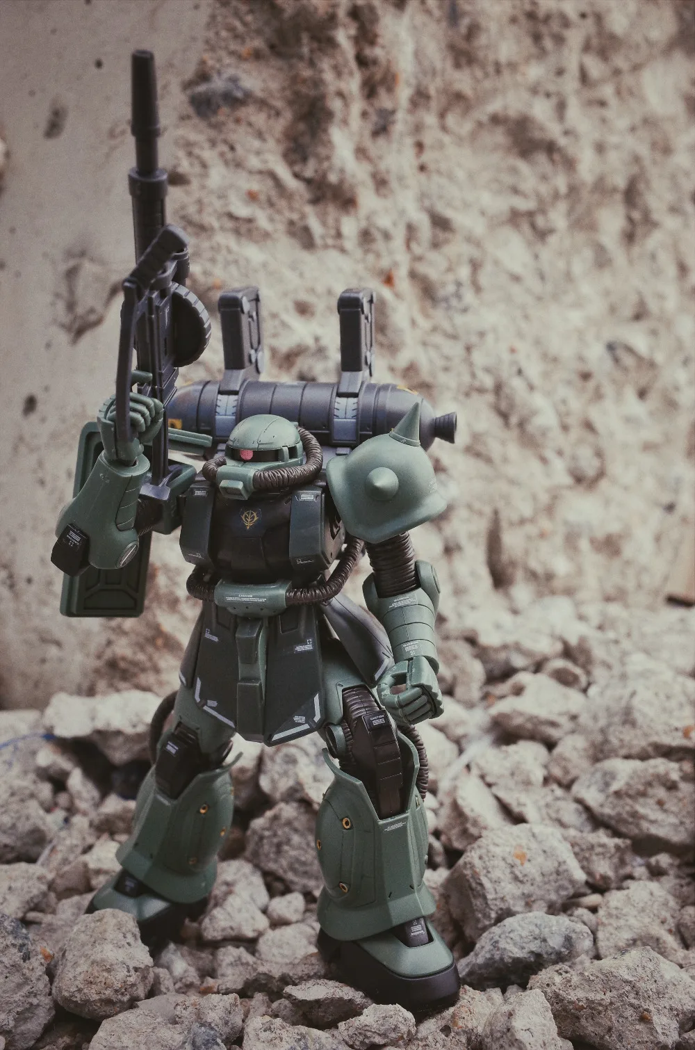 Gundam BANDAI THUNDERBOLT модель HG 1/144 HGUC ZAKU II большой пистолет набор Броня Unchained мобильный костюм детские игрушки