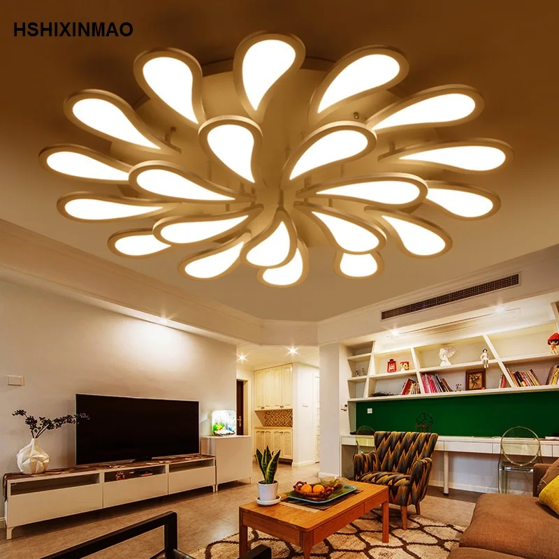 

Led circular acrylic dimming ceiling lamp flower-shaped living room dining room bedroom Ceiling lights AC90-260V