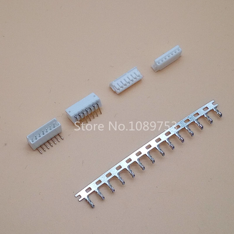 

JST ZH 1.5mm 7-Pin Right Angle Pin Male, Female Connector socket with crimps 20 Sets