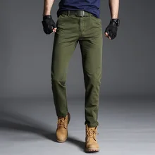 Fashions Tactical Pants Male Plus Size Cotton Trousers Solid Long Pants Men's Cargo Pants Overalls Joggers Clothes Streetwear
