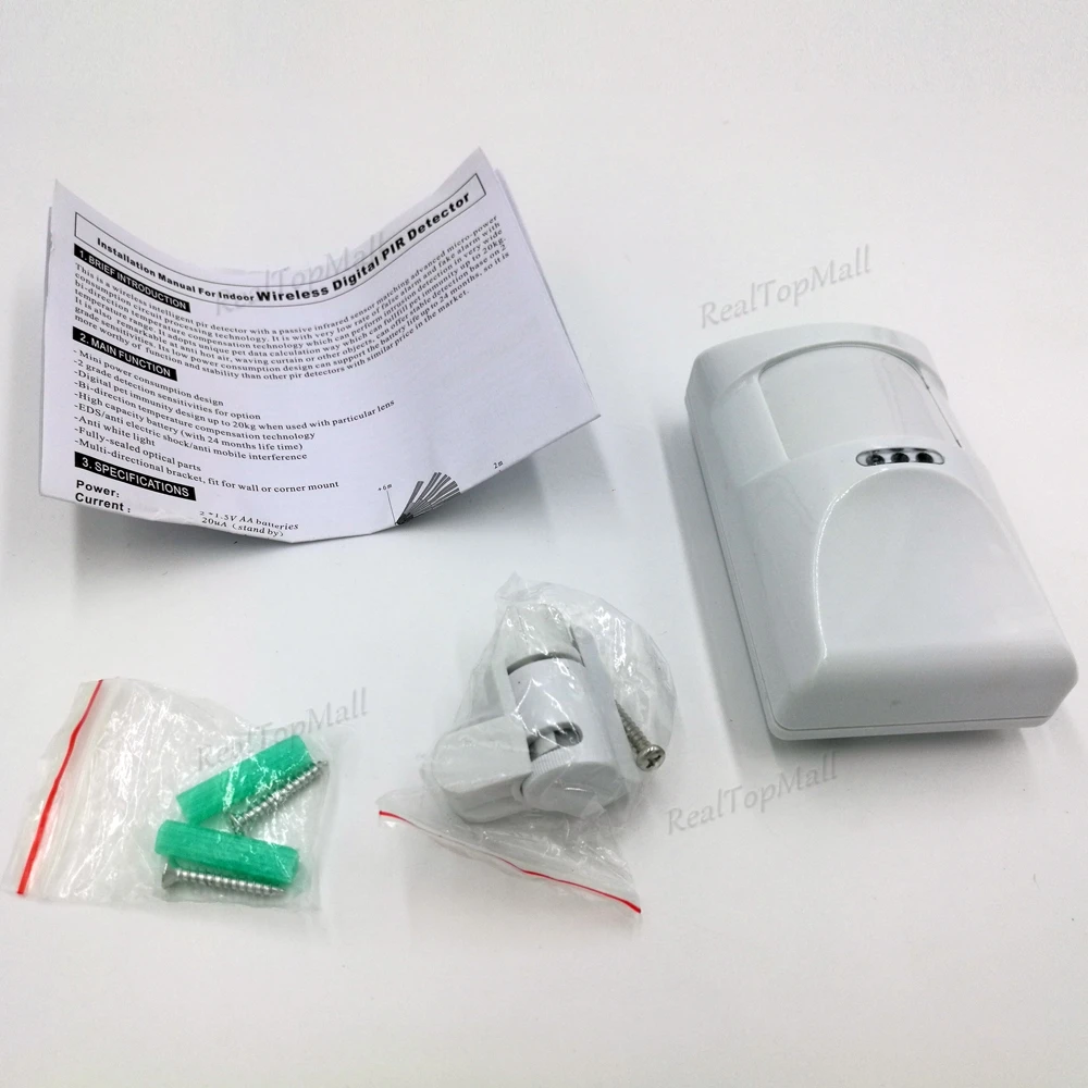 433MHz PET immune PIR Detector, Motion Sensor, Suitable for below 25kg animal, For Wifi/GSM Home Burglar Alarm System