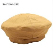 Одноцветные береты, женские шапки, женские шапки, женские, художники, все совпадающие, Теплый головной убор художника, прочная чашка, весна-осень, дропшиппинг