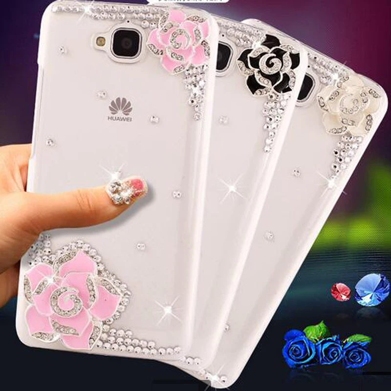 

For Huawei Honor 4C Pro Case 3D Luxury Bling Crystal DIY Diamond Case Cover For Huawei ( Honor Y6 Pro)5.0" ( Not honor 4C)