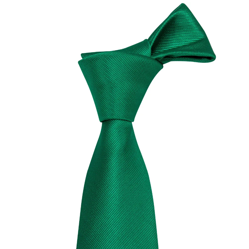 Роскошные брендовые зеленые галстуки подарки для мужчин шелковые Barry.Wang Галстуки платок запонки набор для свадьбы бизнес LS-5115