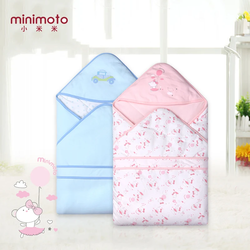 

Minimoto Newborn Baby Soft Blankets Colorful Infant Sleepsack Cotton Hold Quilt Babys Muslin Swaddle Wrap Toddler Travel Towel