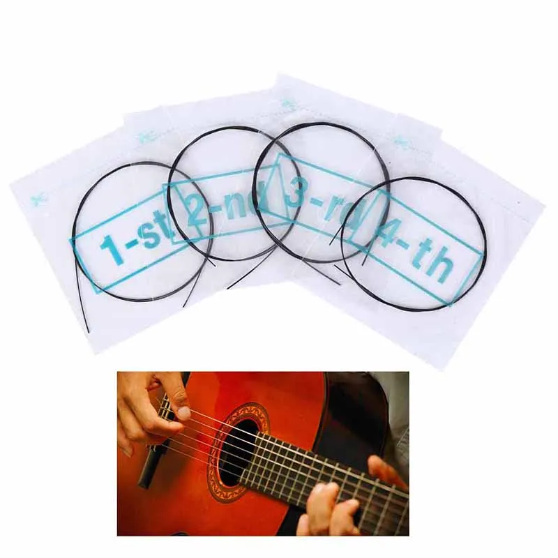 Ukulele Strings Black Nylon Or Clear Nylon ALICE Uku 4pcs Strings Uke