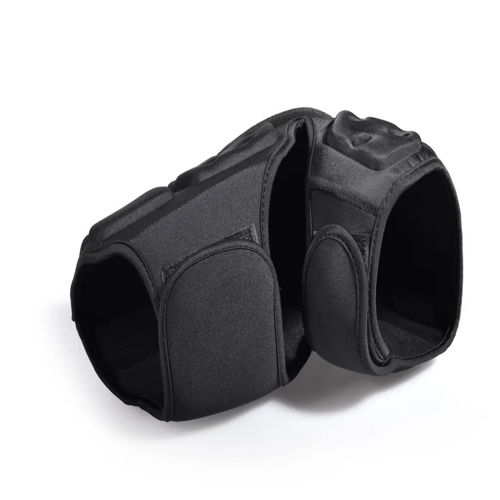  1 Pair Motorcycle Knee Pads Motocross Knee Protector Guard Moto Knee Protector Protective Gear Motorbike Riding Knee Black