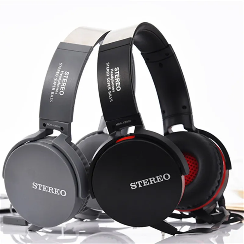 Stereo Super Extra Bass Hifi Headphones Metal Headphone Earphone Video Game Headband Headset With Mic For Computer PC Gamer 950
