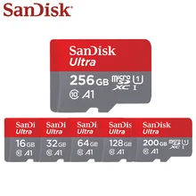 Двойной флеш-накопитель SanDisk Micro SD карты 128 гб 64 гб 32 гб оперативной памяти, 16 гб встроенной памяти, tf-карта красный слот для карт памяти Microsd 200 гб 256 Class10 продукт