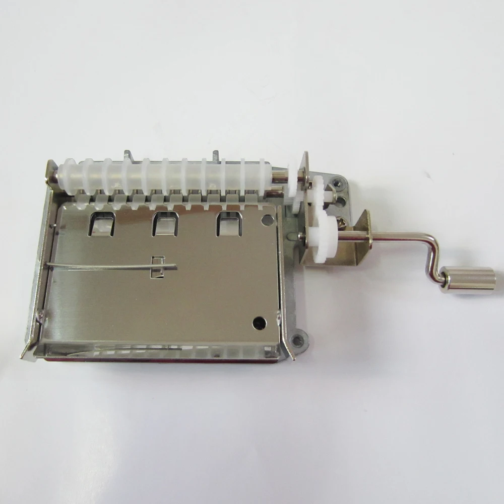 DIY Music Box Mechanism Hand Crank Paper Strip Musical Movement 20 Notes