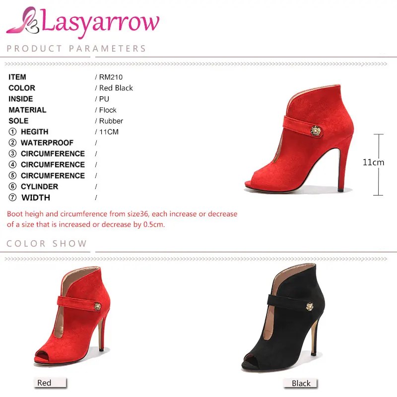 Lasyarrow Gladiator Shoes Woman Fashion Peep Toe Ankle Bootie High Heel Stiletto Pumps Wedding Shoes Zapatos Mujer Botas RM210