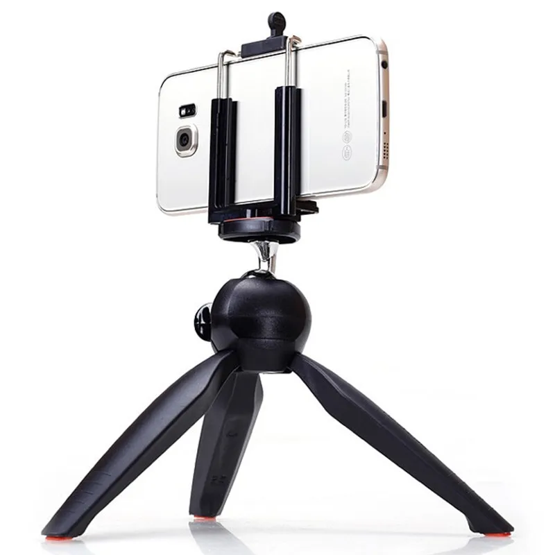 

YT-228 Mini Tripod+Phone Holder Clip Desktop Tripod Phone Stand Tabletop Tripod For SLR/Digital Camera Phone DV Gopro Ball Head
