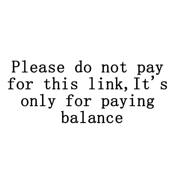 

$0.01 Please do not pay for this link,It's only for paying balance