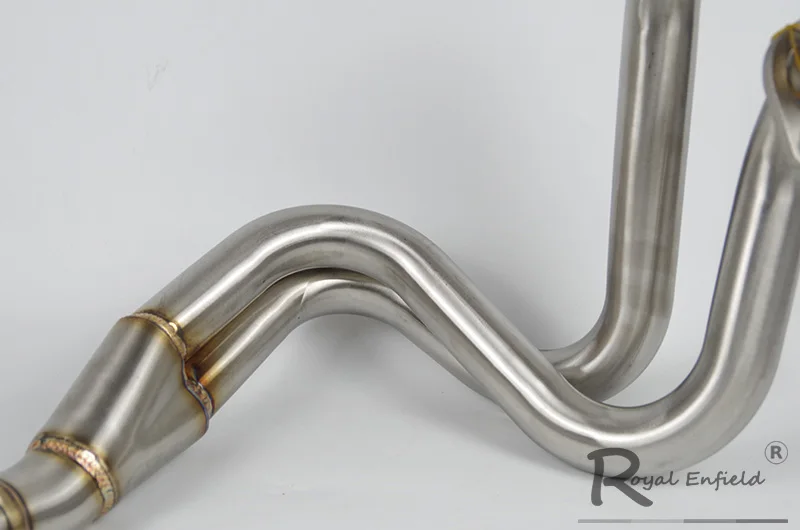 ER6N de Escape de la motocicleta escapar Moto frontal de acero inoxidable medio enlace tubo silenciador encabezados para Kawasaki ER6N ER6F Ninja650
