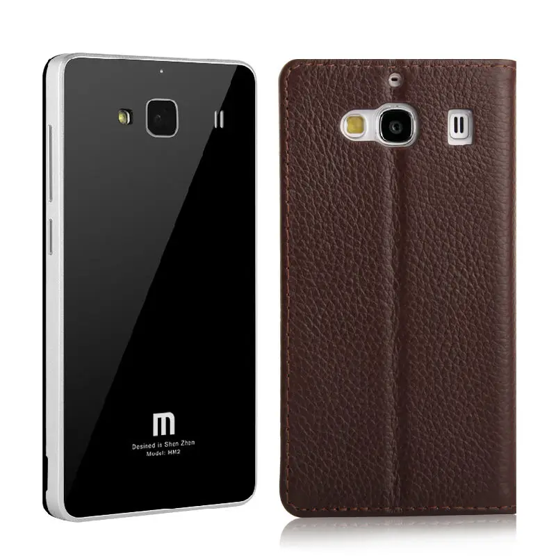 Чехол для мобильного телефона из воловьей кожи для xiaomi red mi 2, защитный чехол из ТПУ для телефона xiaomi Redmi 2 2a, 4,7 дюймов, защита из натуральной кожи