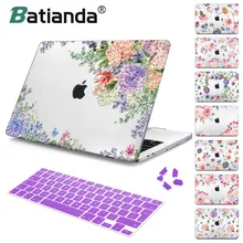 Для Macbook Air 11 12 13 чехол для Macbook Pro retina 13 15 Touch bar A1932 Твердый чехол с цветочным узором для девочек подарок