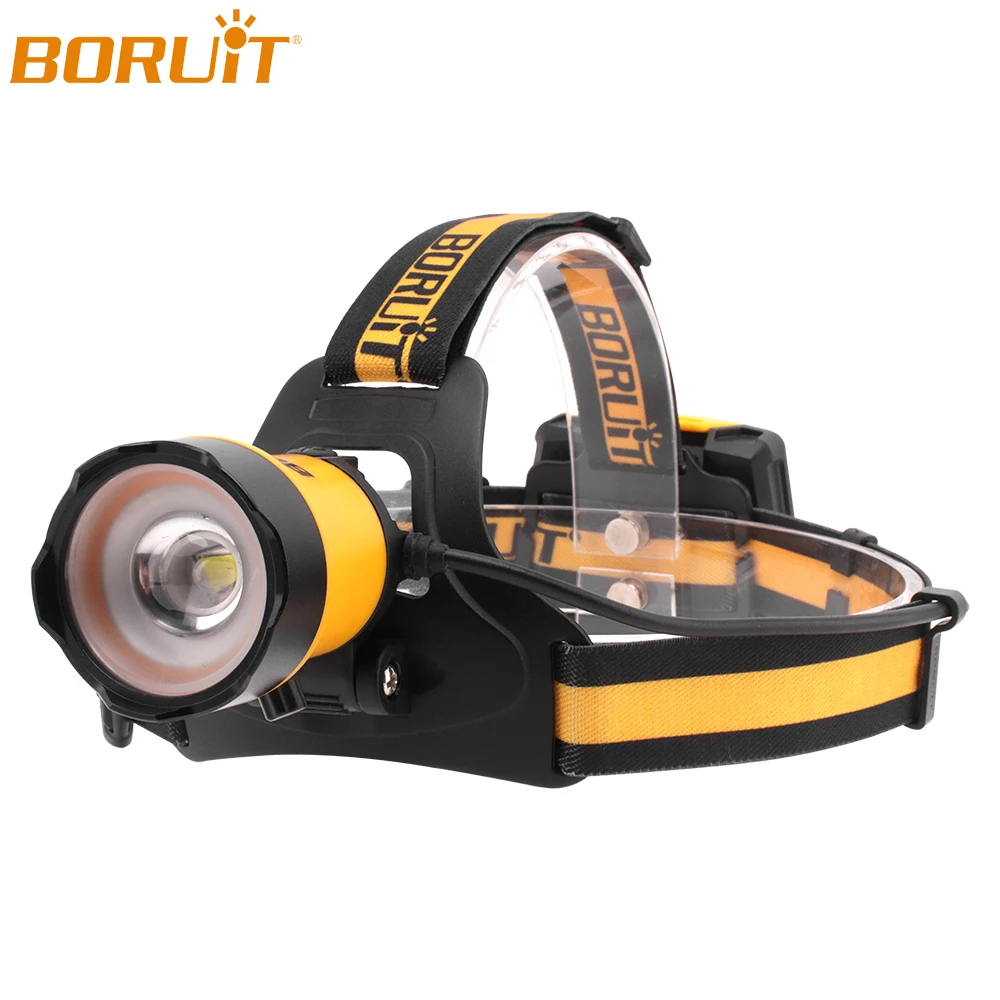 

BORUiT Memory XML L2 LED Headlamp Flashlight Zoomable Waterproof Tactical Camping Hunting Fishing Head Torch Lanterns