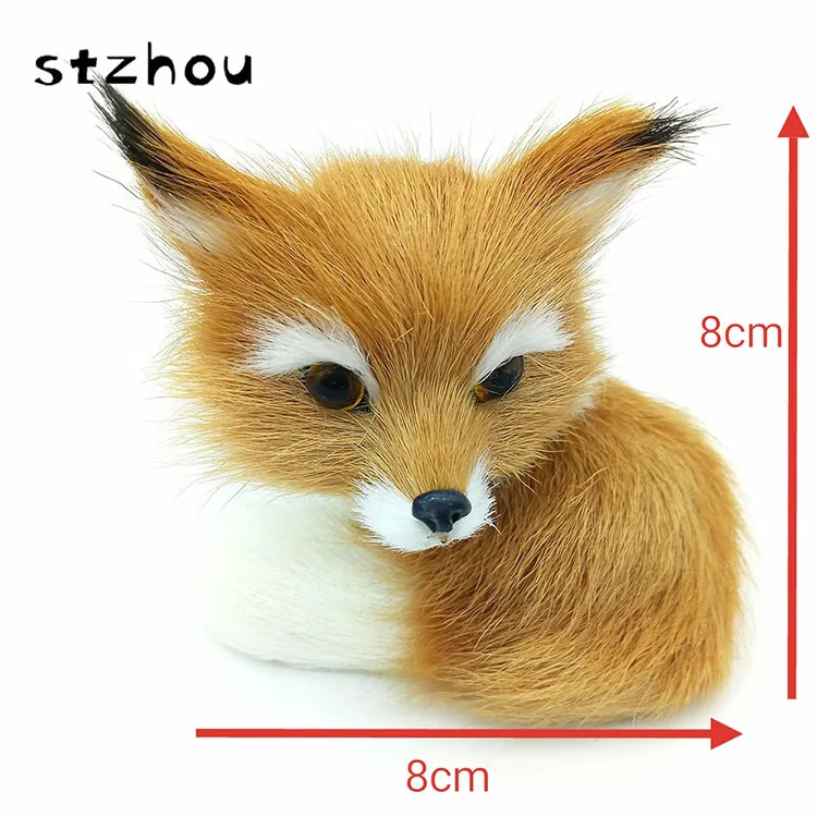 Simulation-Animal-Brown-And-White-Fox-Toy-polyeth