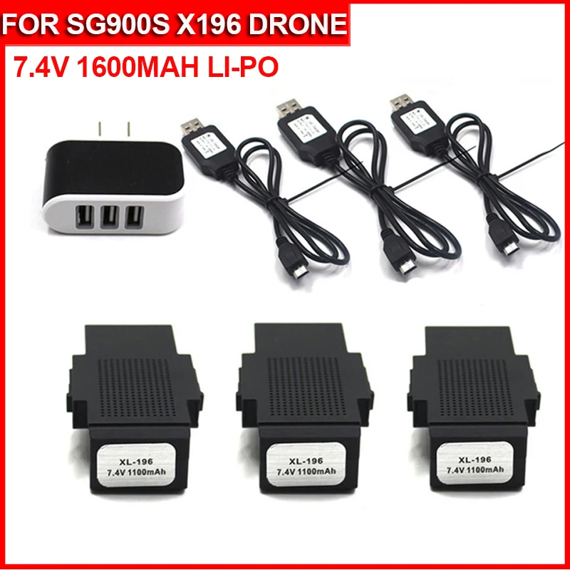SG900S SG900-S X196 запасной аккумулятор USB зарядный кабель 7 4 В 1600 мАч дополнительный