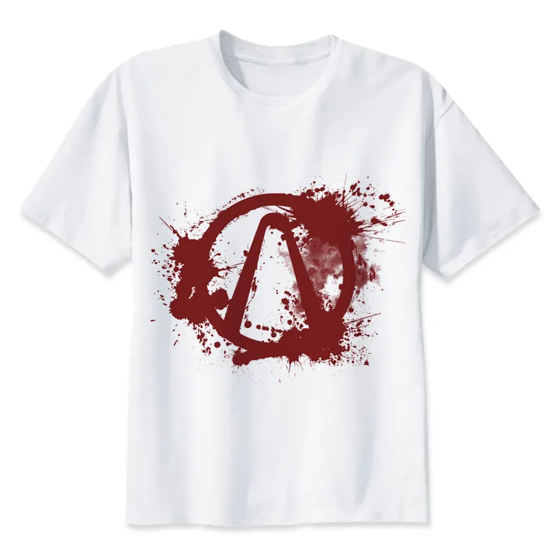 

Borderlands t shirt men Summer print T Shirt boy short sleeve with white color Fashion Top Tees MR1086