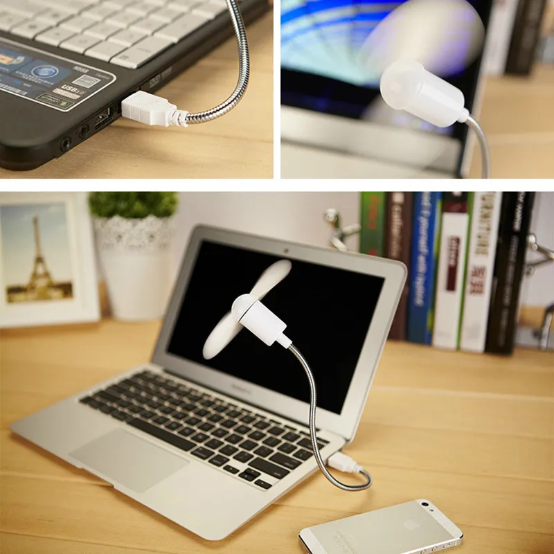 

2019 Portable Mini USB Fan Gadgets Flexible Cooling Laptop PC Laptop Desktop Computer Notebook Laptop Computer USB Gadgets Fan
